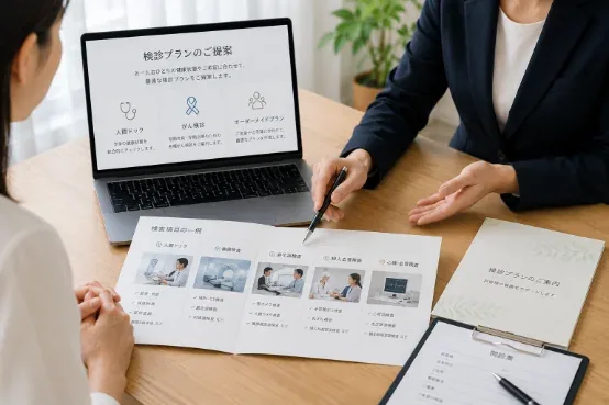 健康診断の予約サポート