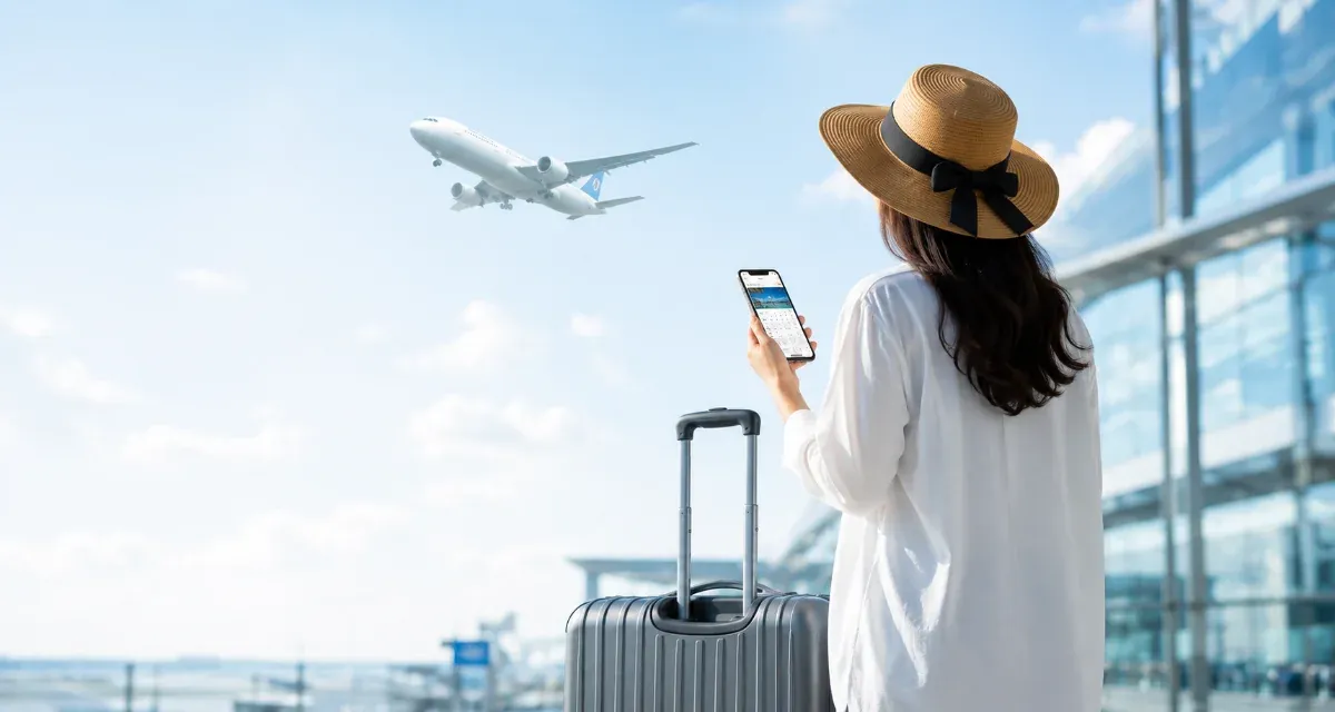 日本を楽しむ旅の様子